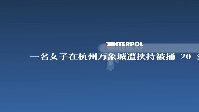 一名女子在杭州万象城遭挟持被捅 20 多刀,隆胸***体救了一命,这反映出哪些公安系统的问题?