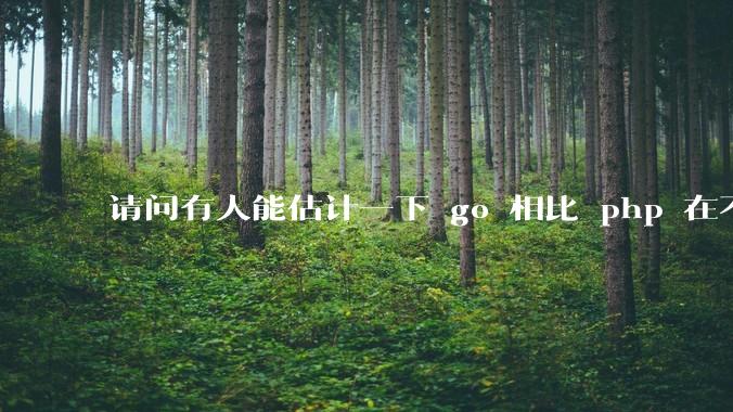 请问有人能估计一下 go 相比 php 在不同用户量下能省多少钱吗?